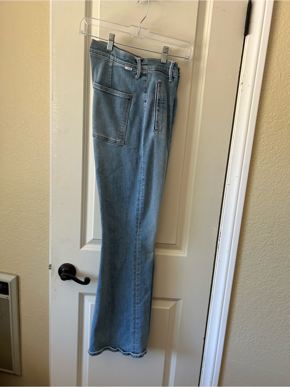 MOTHER Light Blue Wide-Leg Jeans